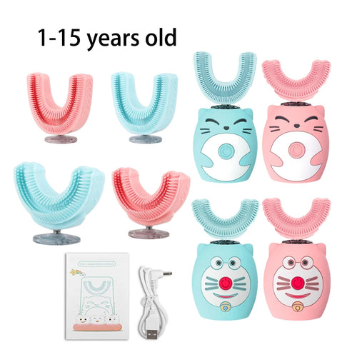 Kids U-Shape Electric Toothbrush – 360° Automatic Cleaning