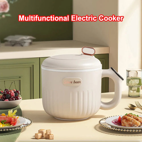 3-in-1 LED Smart Electric Cooker – 600W Portable Steamer, Frying Pan & Hot Pot